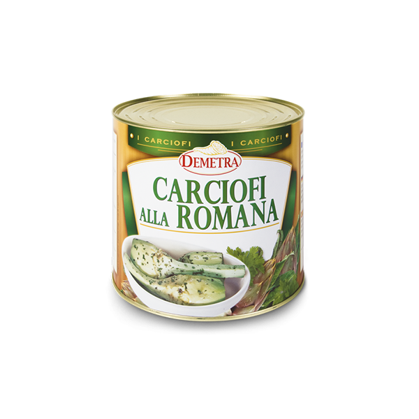 CARCIOFI TRIFOLATI ALLA ROMANA CON GAMBO DA 780 GR DEMETRA