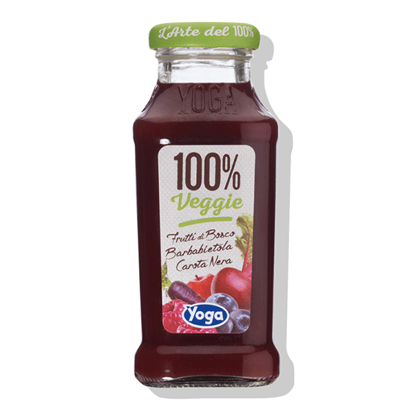 SUCCO BARBABIETOLA CAROTA NERA VEGGIE YOGA 12 PZ DA 200 ML