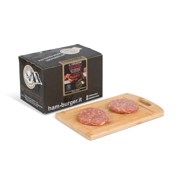 HAMBURGER FIORENTINO MEDAGLIA CHIANINA IGP 12 PZ DA 200 GR