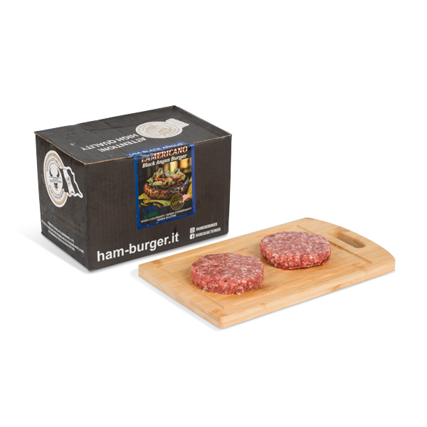 HAMBURGER AMERICAN BLACK ANGUS BURGER 12 PZ DA 200 GR