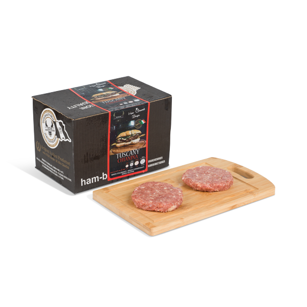 HAMBURGER FIORENTINO GAGLIARDO CHIANINA IGP 8 PZ DA 380 GR