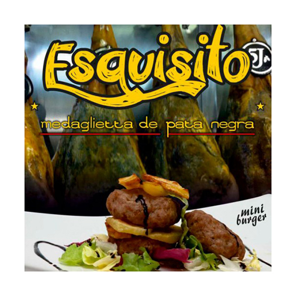 HAMBURGER MEDAGLIETTA ESQUISITO PATANEGRA 50 PZ DA 30 GR