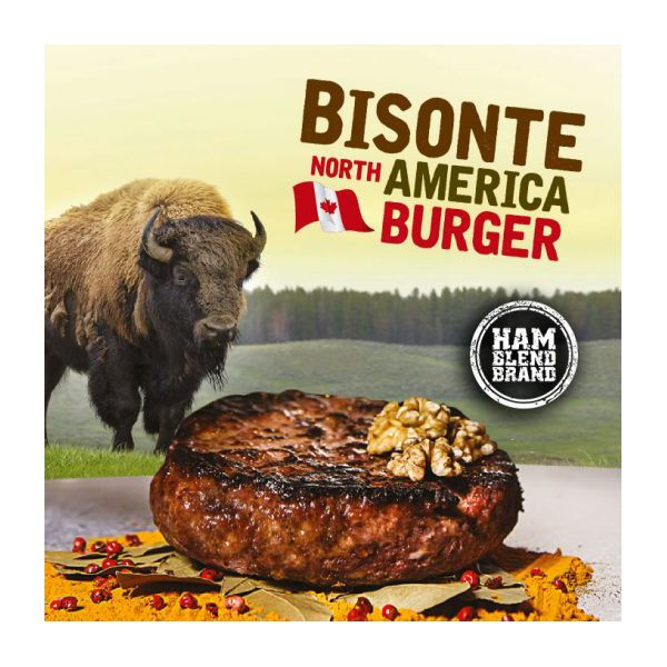 HAMBURGER DI BISONTE NORTH AMERICA 12 PZ DA 200 GR