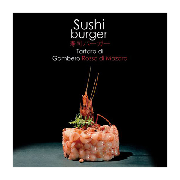 SUSHI BURGER TARTARE GAMBERO ROSSO DI MAZARA 13 PZ DA 80 GR