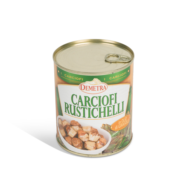 CARCIOFI RUSTICHELLI IN OLIO DEMETRA GR 770