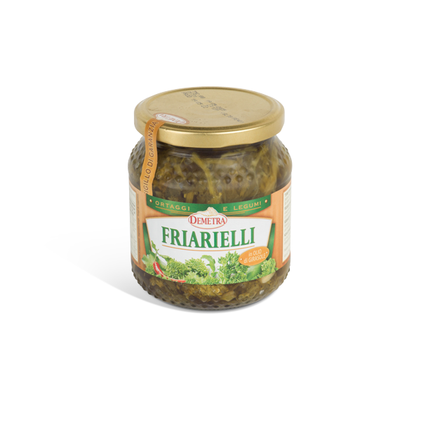 FRIARIELLI DEMETRA IN OLIO GIRASOLE DA 530 GR