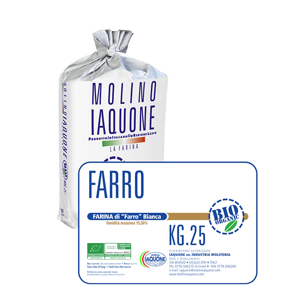 FARINA BIO PIZZA FARRO IAQUONE DA 25 KG