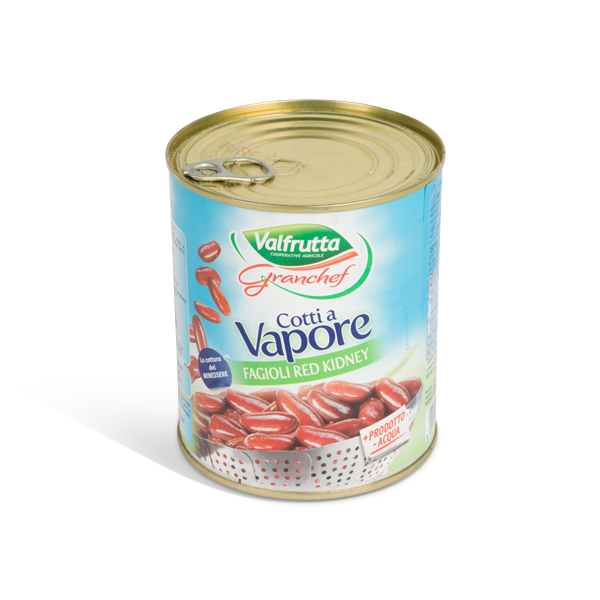 FAGIOLI RED KIDNEY COTTI AL VAPORE DA 530 GR VALFRUTTA