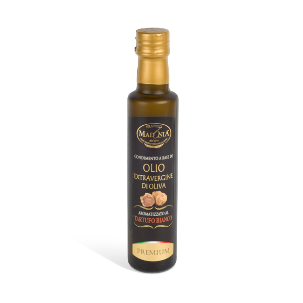 OLIO EXTRAVERGINE DA 250 ML AROMATIZZATO AL TARTUFO BIANCO