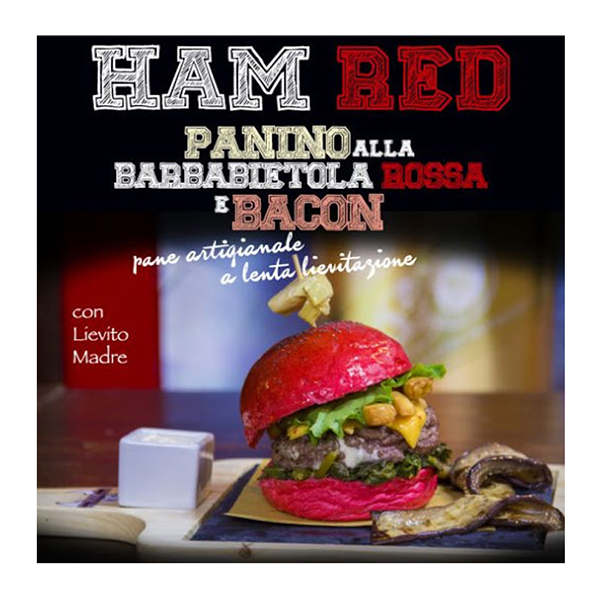 PANINO HAMBURGER BARBABIETOLA E BACON 36 PZ DA 110 GR