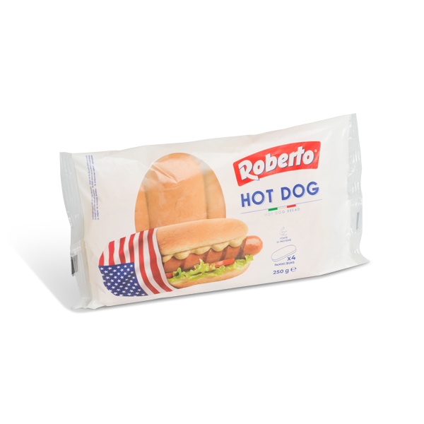 PANE HOT DOG ROBERTO DA 250 GR