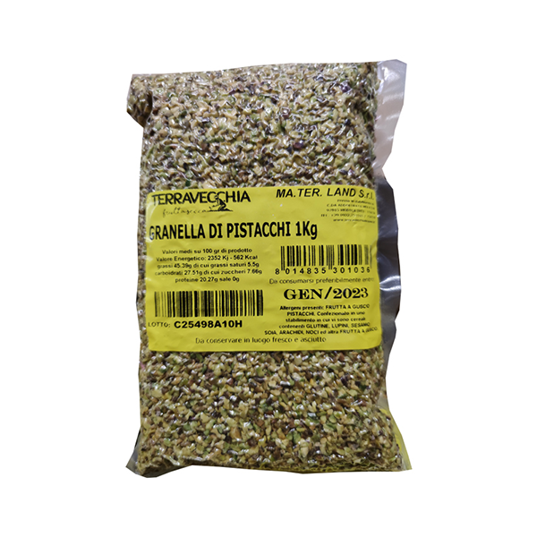 GRANELLA DI PISTACCHIO DA 1 KG TERRAVECCHIA