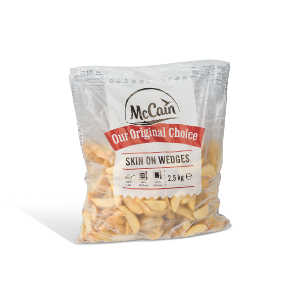 PATATE SPICCHI BUCCIA DA 2,5 KG MCCAIN