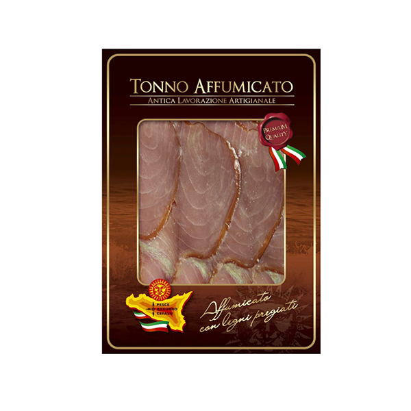 TONNO AFFUMICATO PREAFFETTATO IN BUSTA DA 500 GR