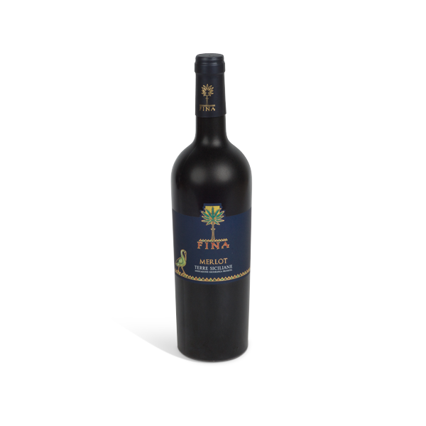 VINO MERLOT IGP TERRE SICILIANE DA 0,75 LT GRADO ALCOLICO AL 14%